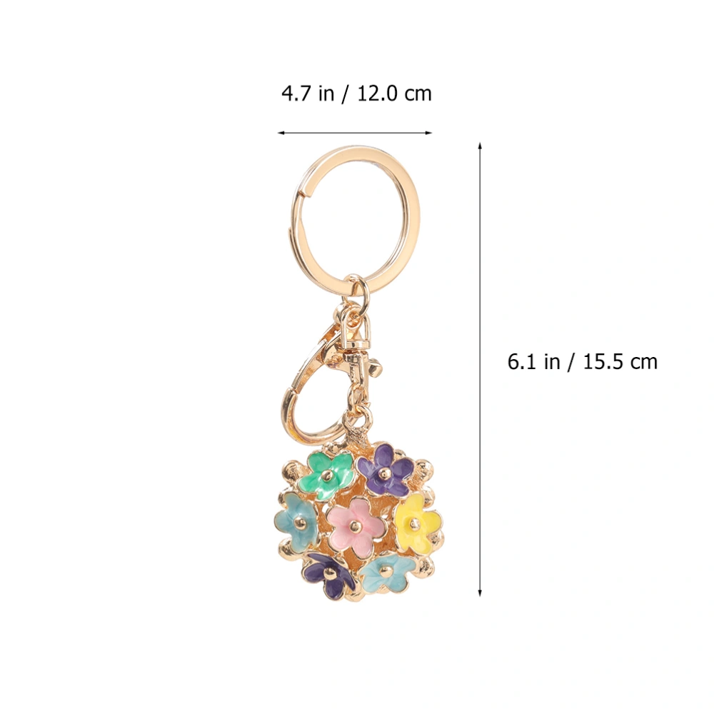 1Pc Flower Pendant Keychain DIY Jewelry Pendant Keychain Lovely Bag Ornament