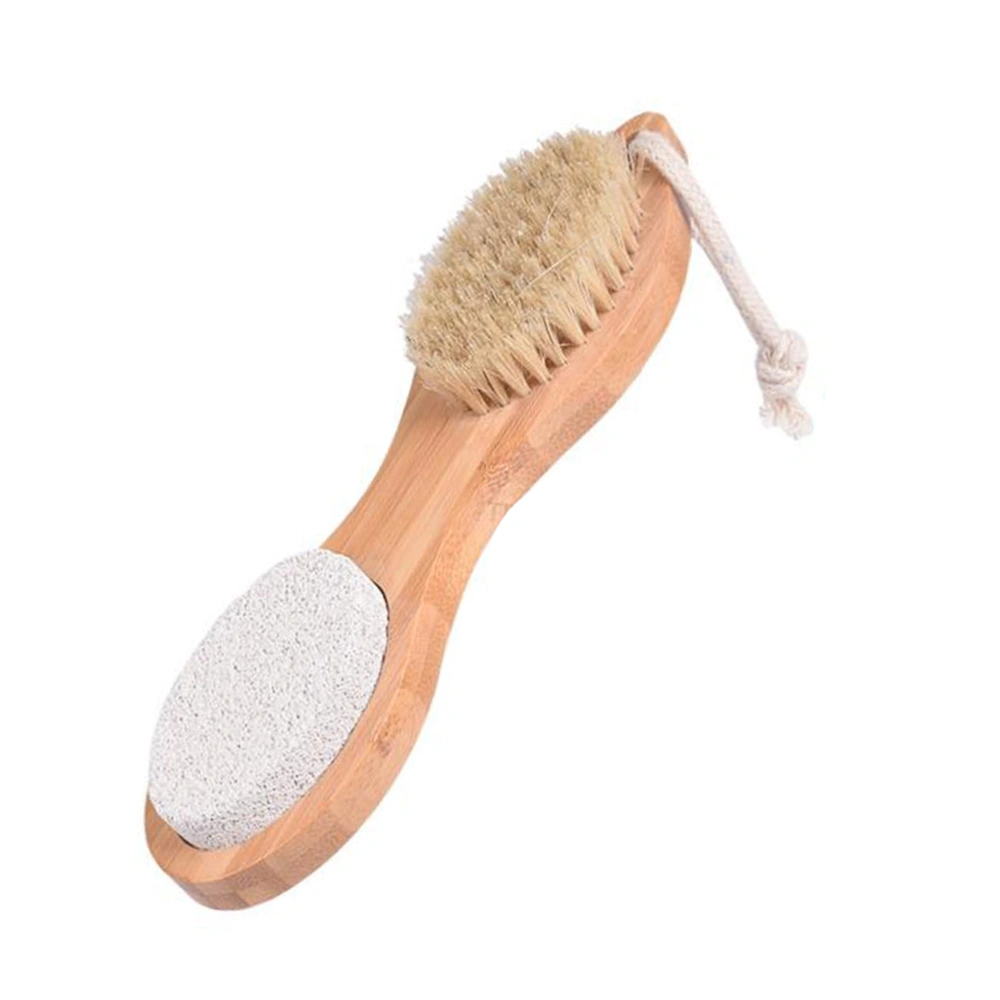 1pcs Multifunctional Double Head Feet Files Exfoliating Scrub Clavus Calluses Bristle Brush Remover for Foot Care