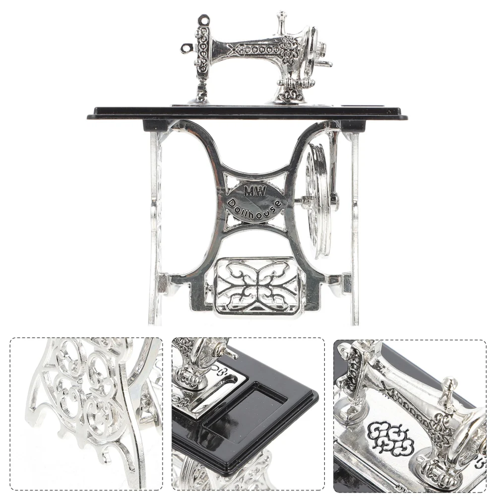 1pc Mini Pedal Sewing Machine Foot Sewing Machine Model Sewing Machine Decor