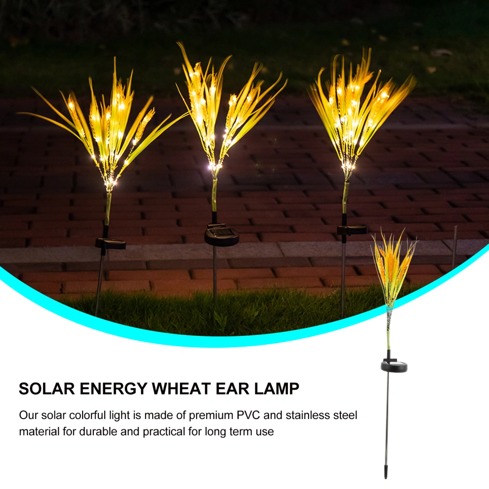 1Pc Wheat Lamp Garden Lamp Solar Light Decorative Light Wedding Festival Lamp