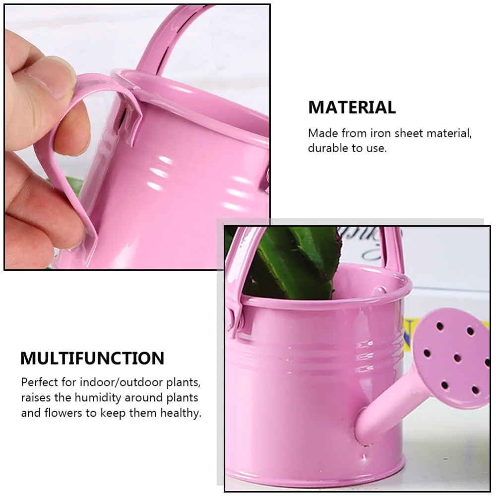 4pcs Gardening Iron Sheet Watering Pots Long Spout Succulents Watering Kettle