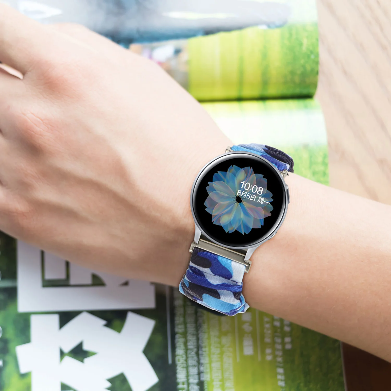1Pc Watch Strap Watchband Watch Decor Compatible for Galaxy Watch Active