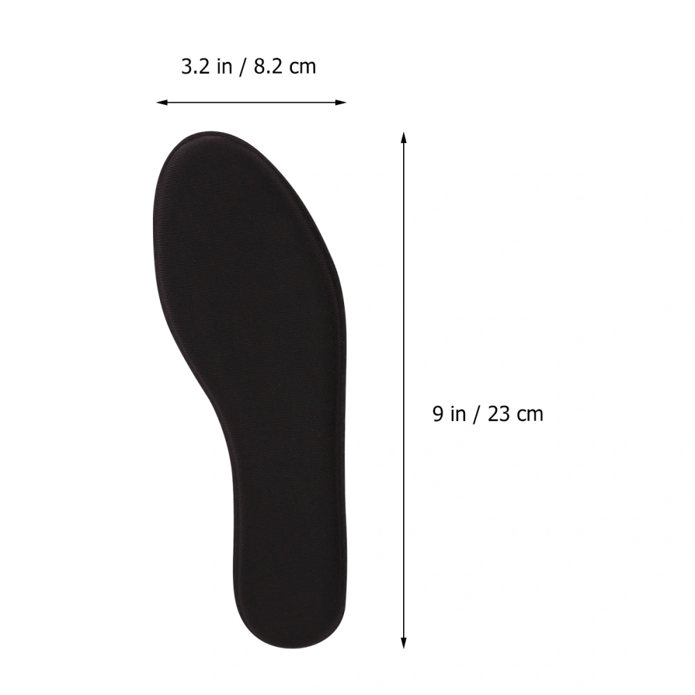 1 Pair of Memory Sponge Full Insoles Breathable Shoe Pads Absorption Shoes Cushion Size 34-35