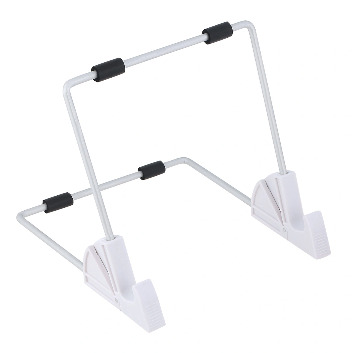 Tablet Mount Lazy Holder Aluminum Desktop Desk Stand Hand Free Tablet Bracket Tablet Display Stand (White)