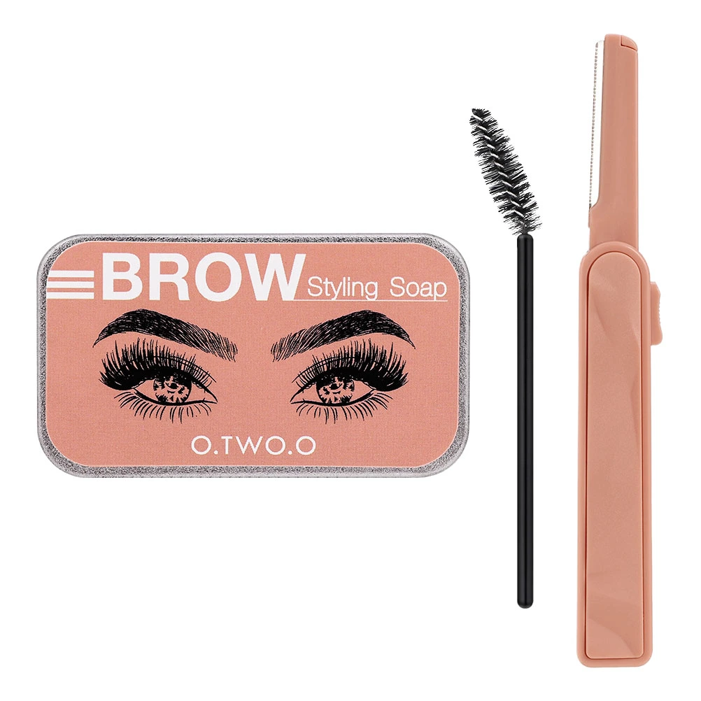 3pcs Eyebrow Soap Kit Brows Styling Soap Long Lasting Brows Gel Makeup Tool