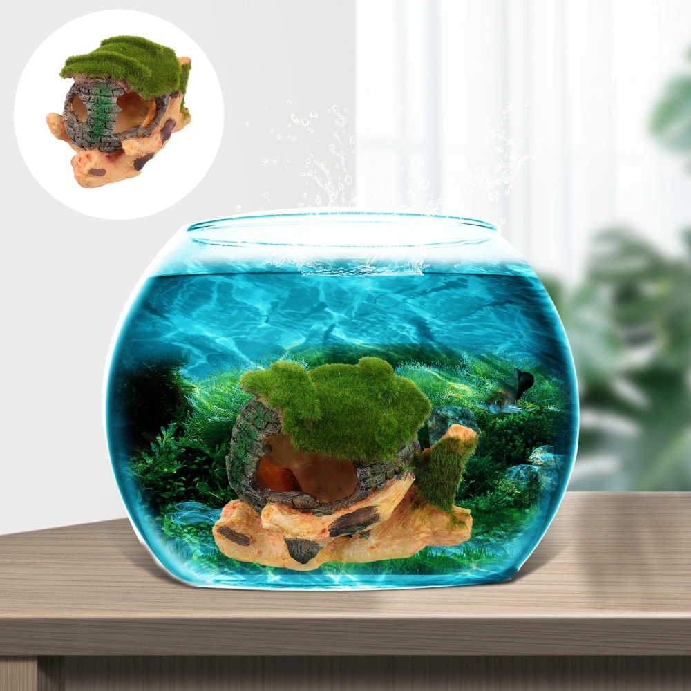 Aquarium Flower Pot Cave Adornment Decorative Landscape Ornament Model Craft