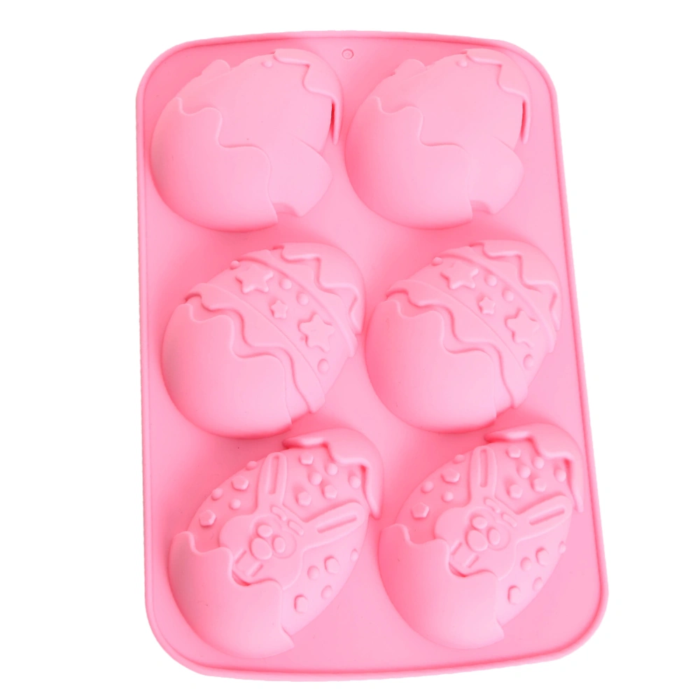 Chic Easter Cake Mold Creative Silicone Mold Fondant Cake Chocolate Mould Creative Baking Tool for Home Bakery (Pink)