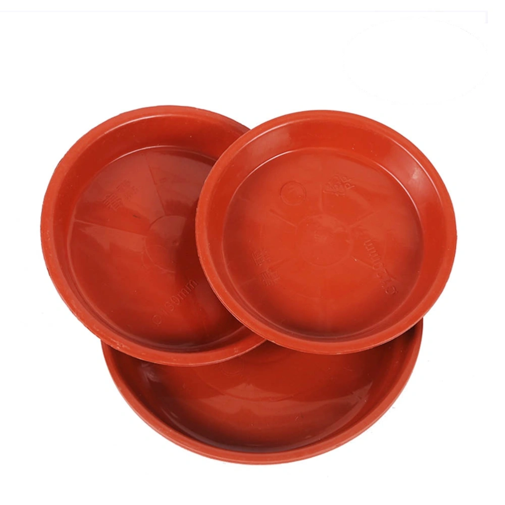 10pcs Plastic Flowerpot Drip Tray Plant Pot Saucer for Fleshiness Planter Garden Balcony - Type 280 (Red)