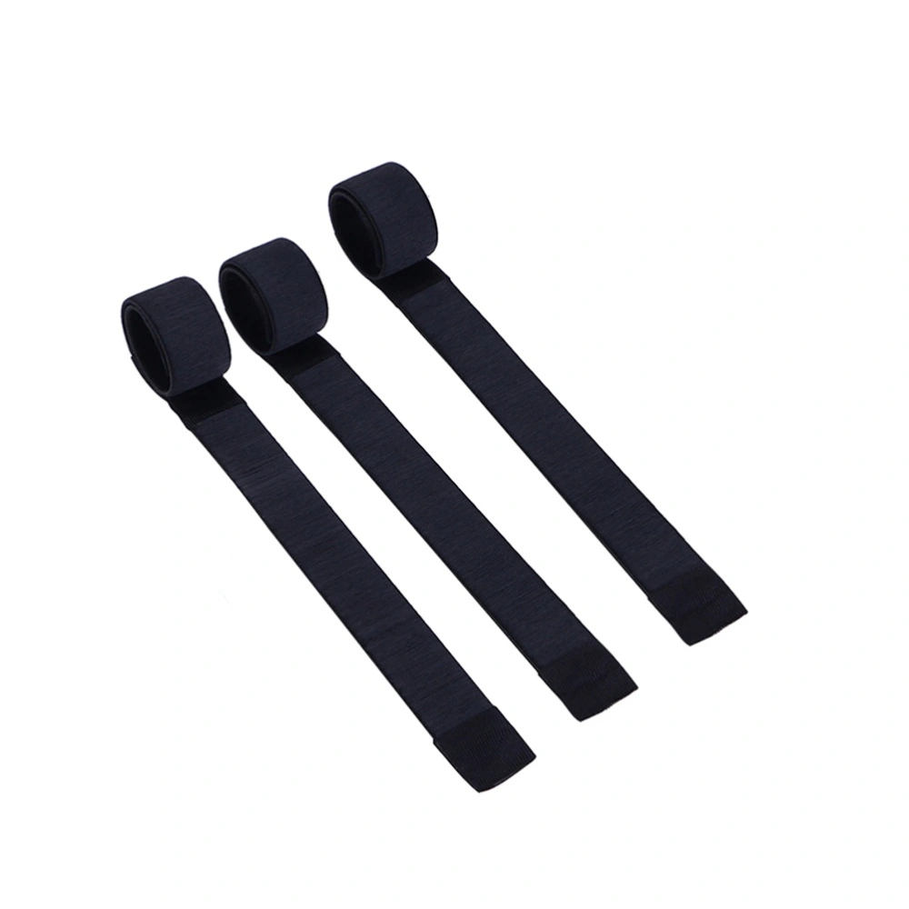 3pcs Hair Styling Hair Bun Maker Curler Roller Tool Hair Donut Former for Girl Ladies DIY Hair Tool (Black)