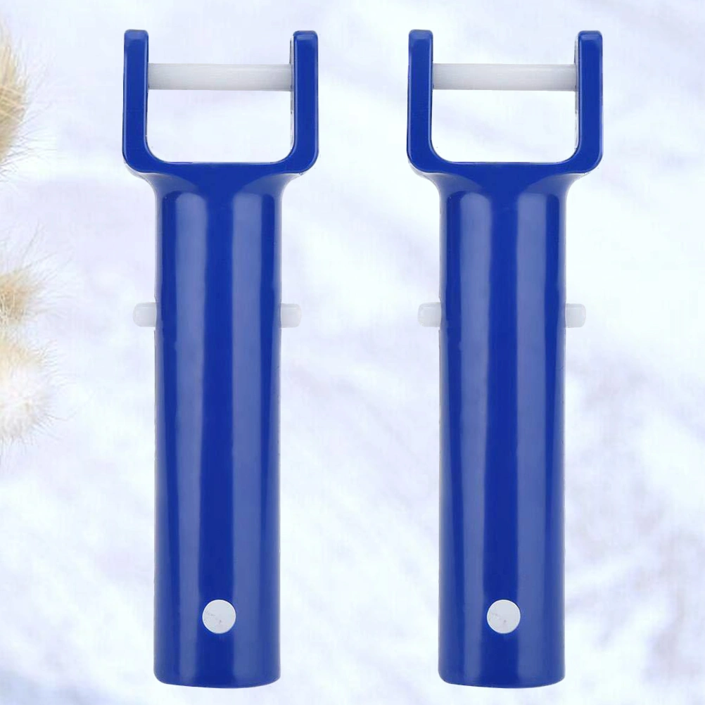 2 Sets Swimming Pool Cleaning Suction Head V Shaped Cleaning Head Cleaning Tool Pool Cleaning Accessories for Home Hotel (Blue)
