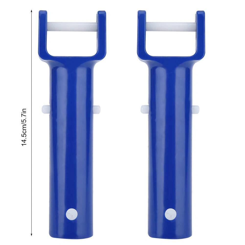 2 Sets Swimming Pool Cleaning Suction Head V Shaped Cleaning Head Cleaning Tool Pool Cleaning Accessories for Home Hotel (Blue)