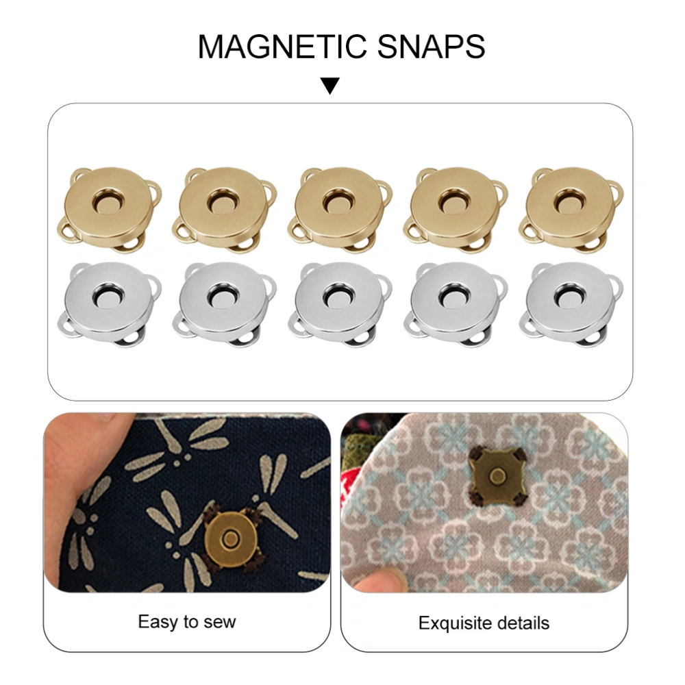 50Pcs Magnetic Snaps Magnetic Buttons Bag Clasps Buckles Clothing Accessories