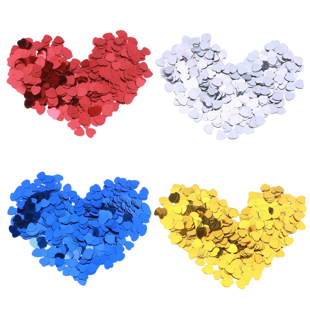 30g Table Confetti Heart Shaped Party Confetti for Birthday Wedding Christmas Decoration (Blue)