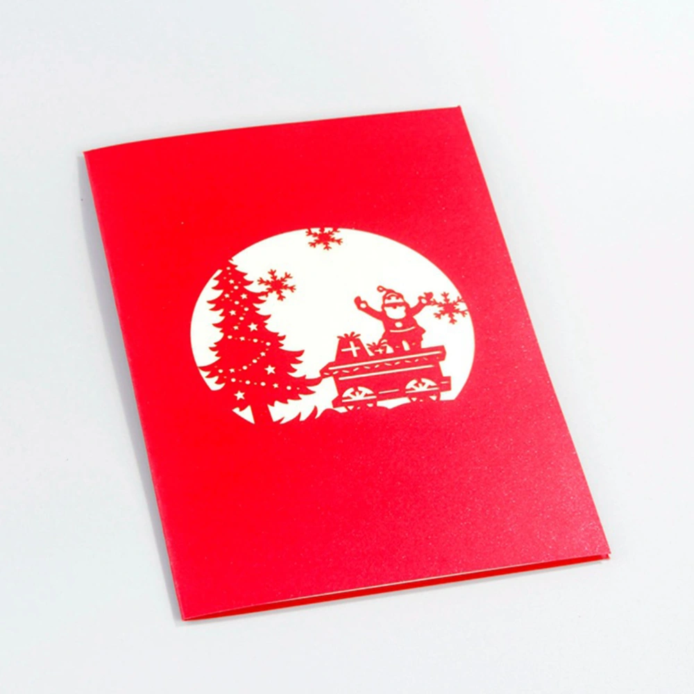 3D Printed Greeting Christmas Up Cards Merry Christmas for Party Festival Gathering