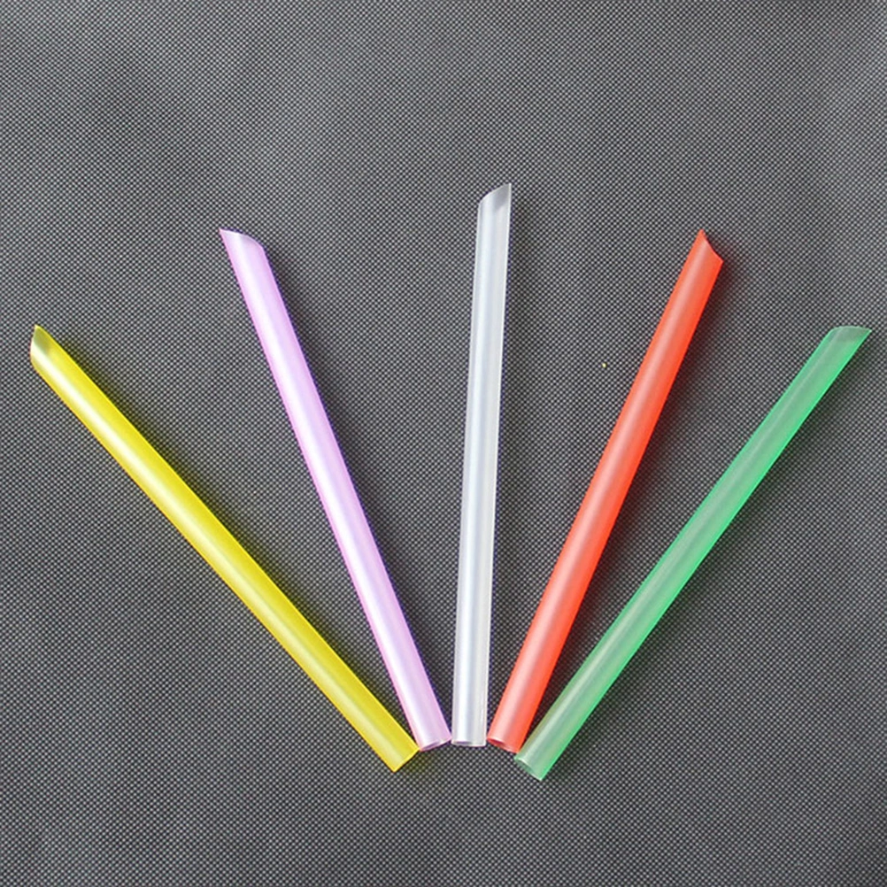100pcs Colorful Straws 1*19cm Disposable Drinking Suckers Tubularis for Bar Club DIY Drink (Colorful)