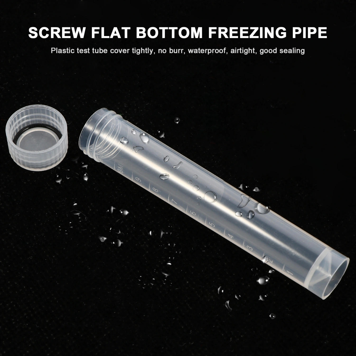 30 Pcs Plastic Test Tubes with Lids Clear Plastic Vials Sample Tubes for Craft