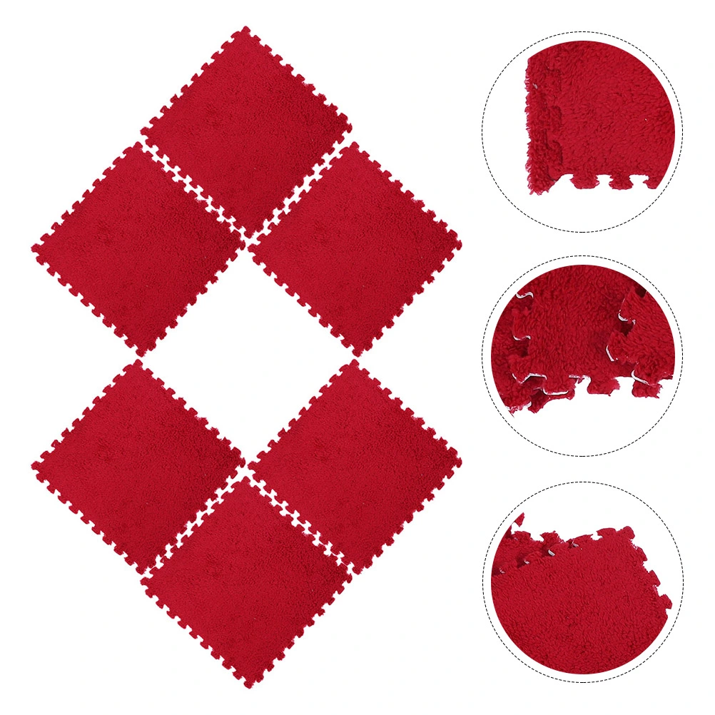 6Pcs Household Flooring Tiles Multi-function Play Mats Replaceable Puzzle Cushions