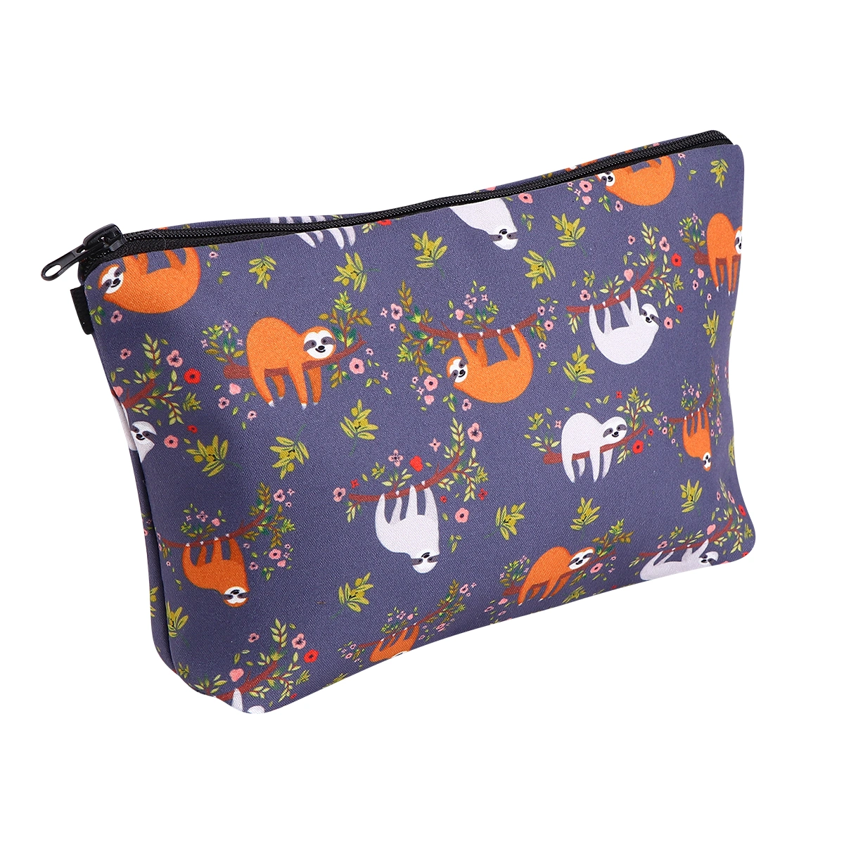 Sloth Printing Cosmetic Bag Multifunctional Storage Bag Travel Storage Pouch Cosmetics Container Makeup Pouch
