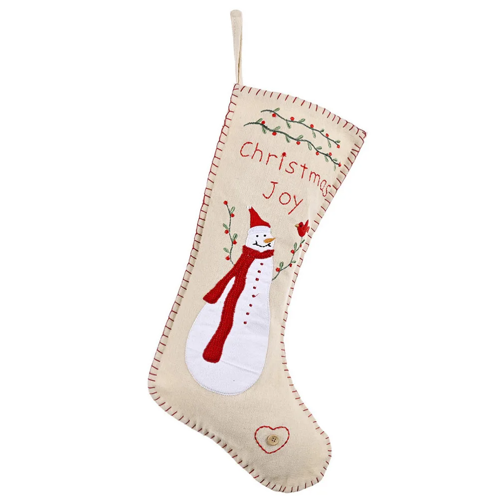 1Pc Christmas Socks Gift Candy Bag Christmas Socks Decor for Christmas Tree