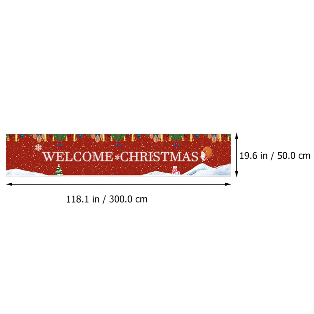 1pc Creative Christmas Streamer Xmas Decoration Christmas Banner for Garden