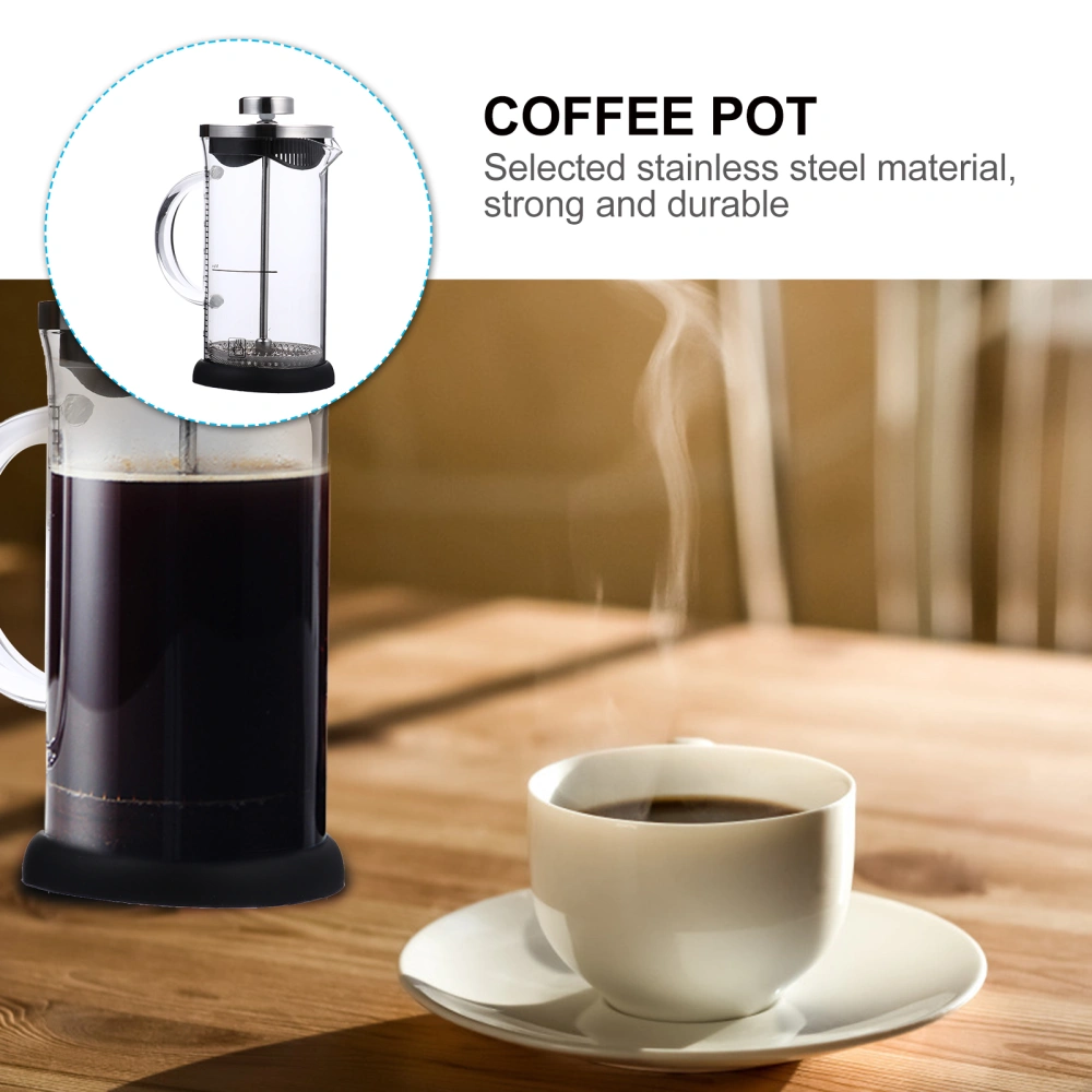 1pc Coffeepot Stainless Steel High Temperature Pressure Pot Coffee Press