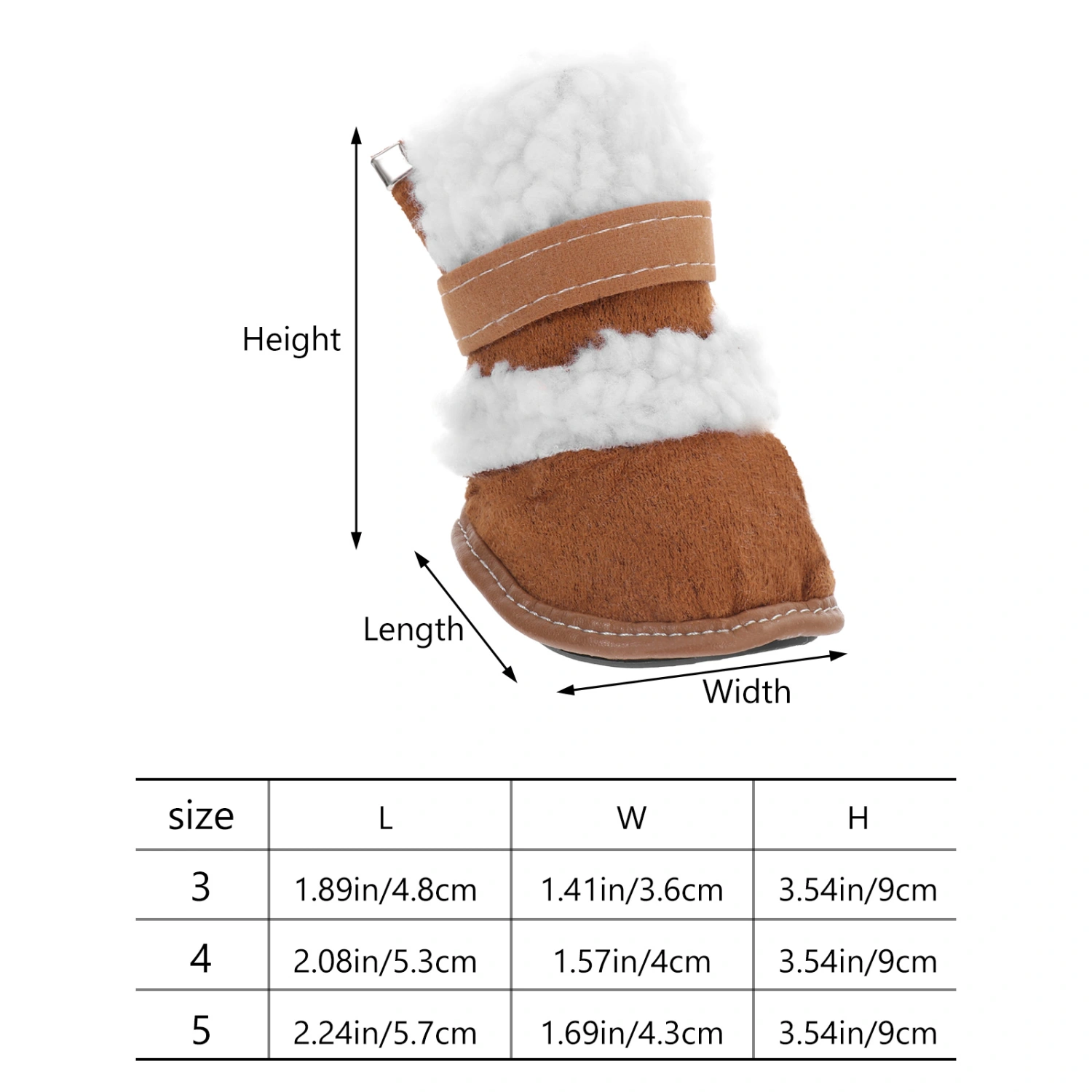2 Pairs Pet Short Boots Dog Snow Boots Pet Snowshoes Winter Boots for Outdoors