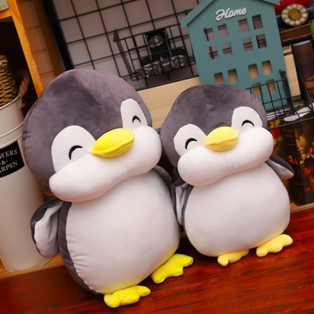 Kids Short Plush Penguin Toy Stuffed Penguin Animals Toy Hugging Plush Pillow for Children (40CM)