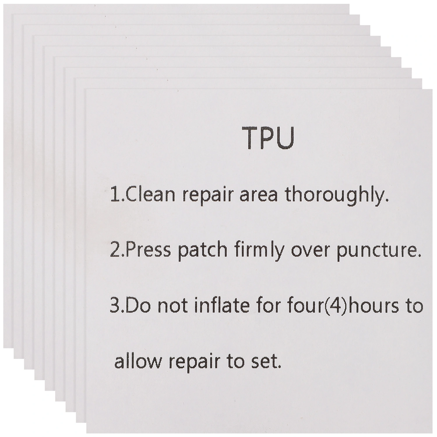 10 Sheets of TPU Repair Patch Inflatable Products Repair Sticker Adhesive Patch
