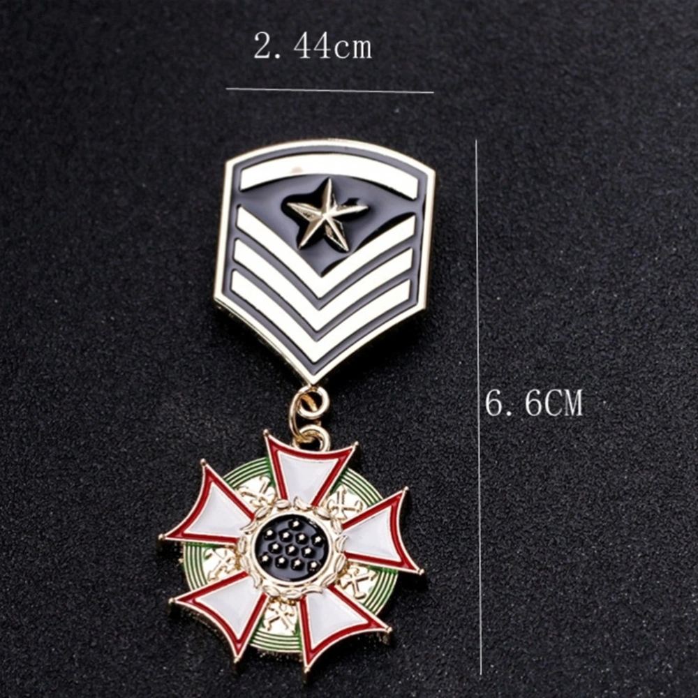 1pc American Flag Pendant Medal Brooch Preppy Style Breastpin for Clothes Coat