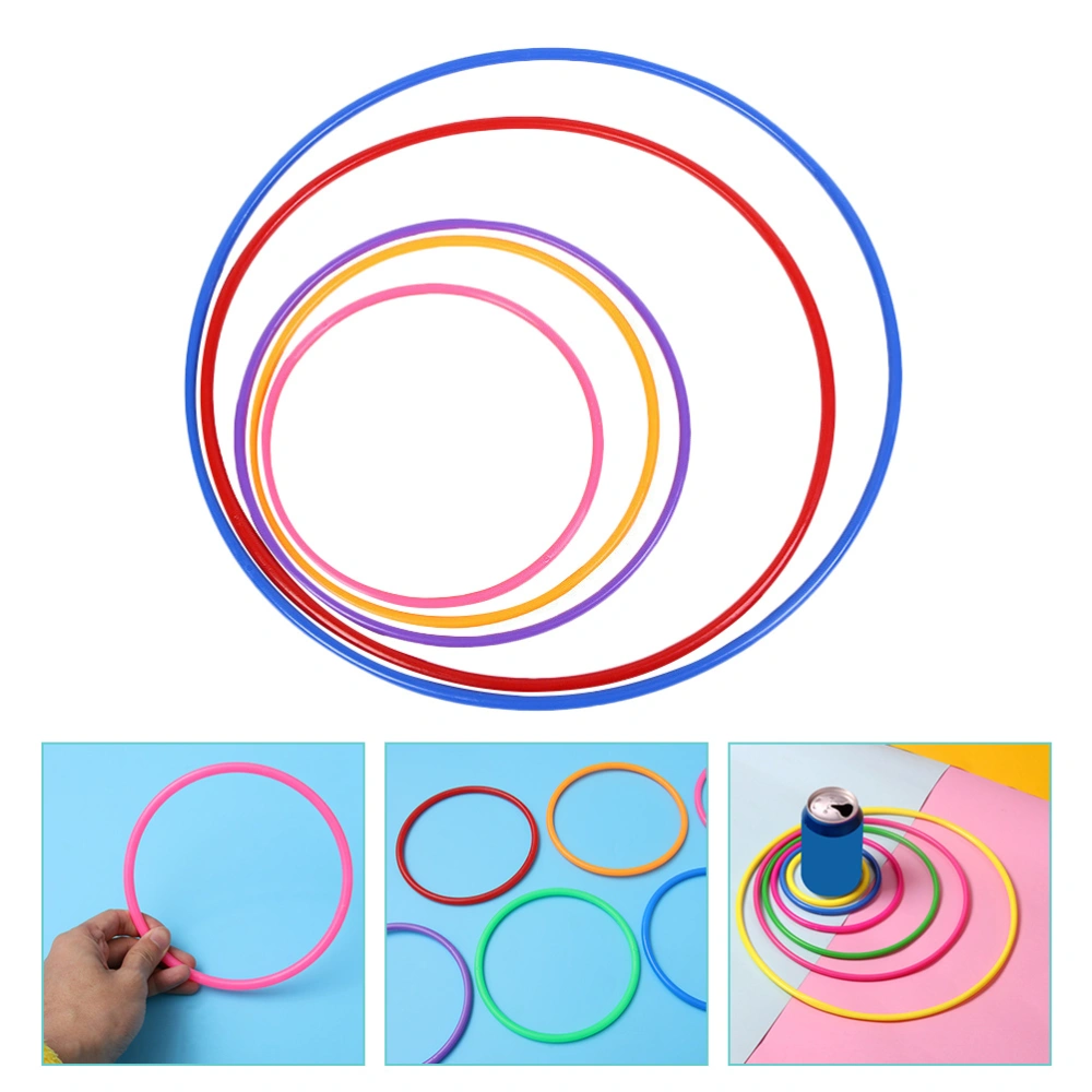 21Pcs Toss Rings Colorful Ring Tossing Toys Plastic Toss Rings Children Toss Rings