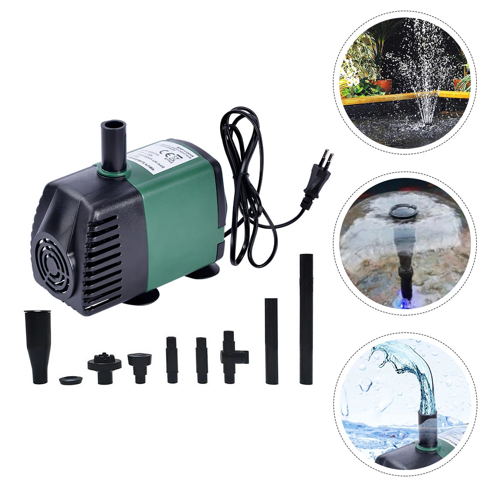 1 Set of Hydroponics Sinking Pump Pond Submersible Pump Fish Tank Water Pump (US Plug)