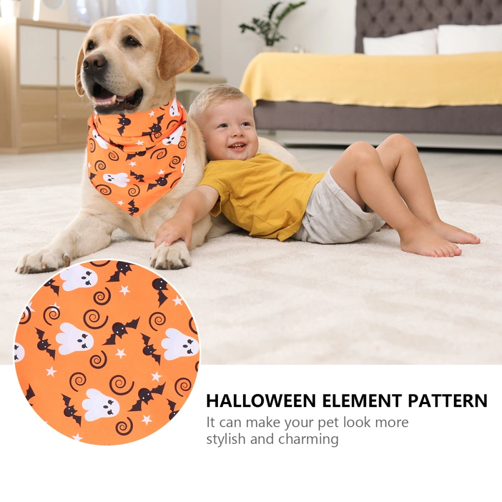 Halloween Pet Triangular Scarf Dog Cat Saliva Towel Neckerchief Pet Supplies