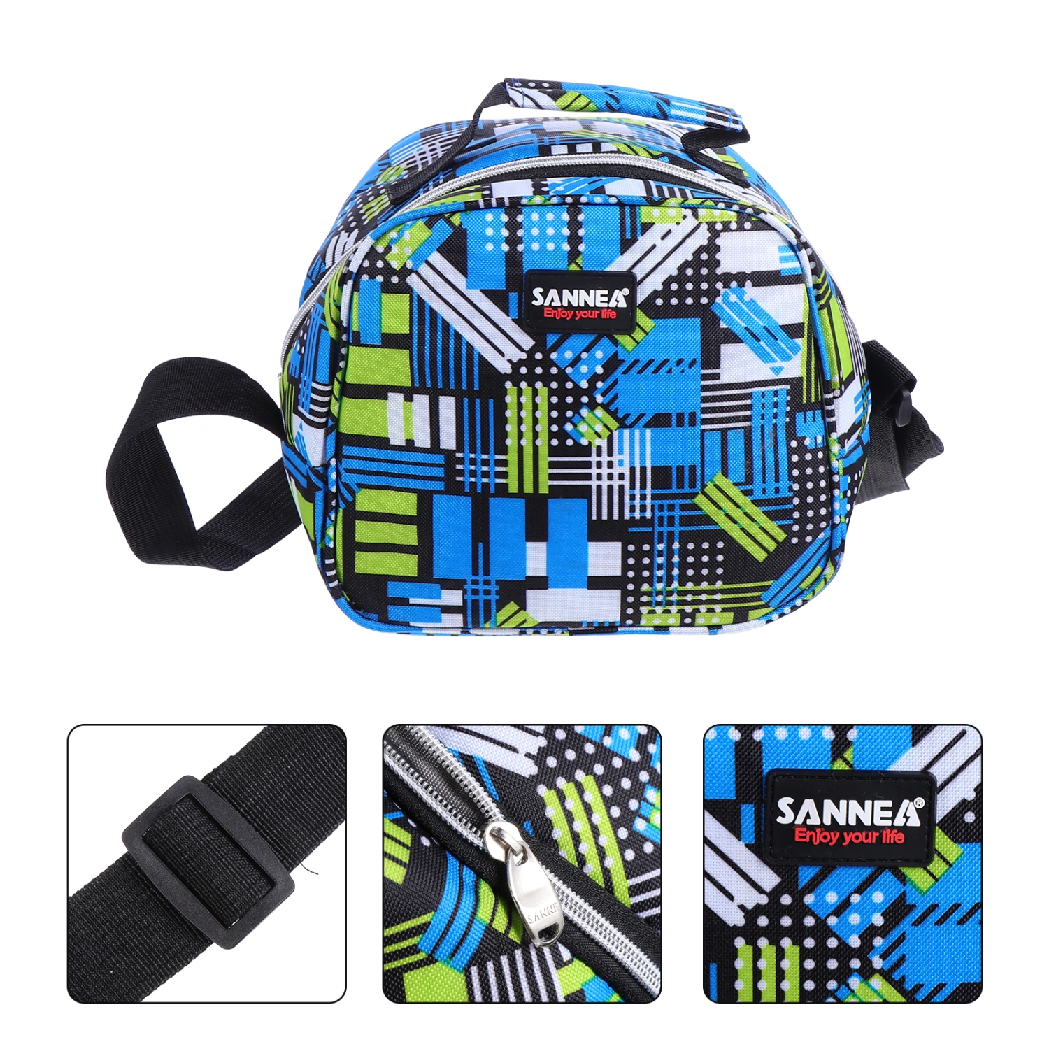 6L Children Lunch Bag Insulated Zippered Bento Box Bag Picnic Lunch Tote