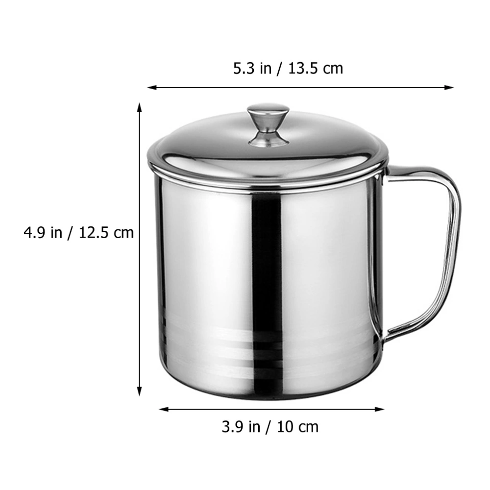 1 Set of Wear-resistant Milk Cup Multi-function Beer Cup Stainless Steel Water Cup Coffee Store Supply