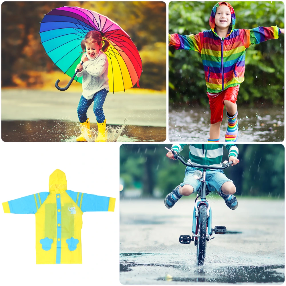 Thicken Rain Poncho Reusable Kids Raincoat Portable Waterproof Raincoat