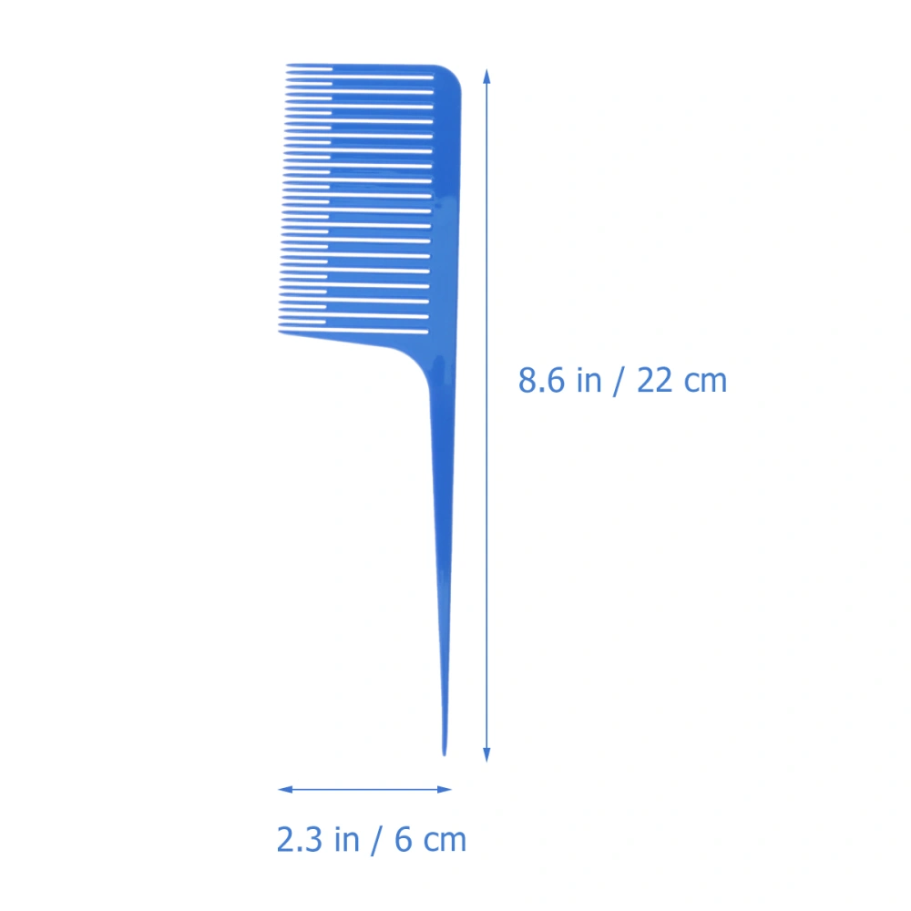 2pcs Hair Dyeing Comb Tool Professional Hair Dyeing Comb Hair Dye Comb High Temperature Resistant Oil Head Comb for Salon (Blue)