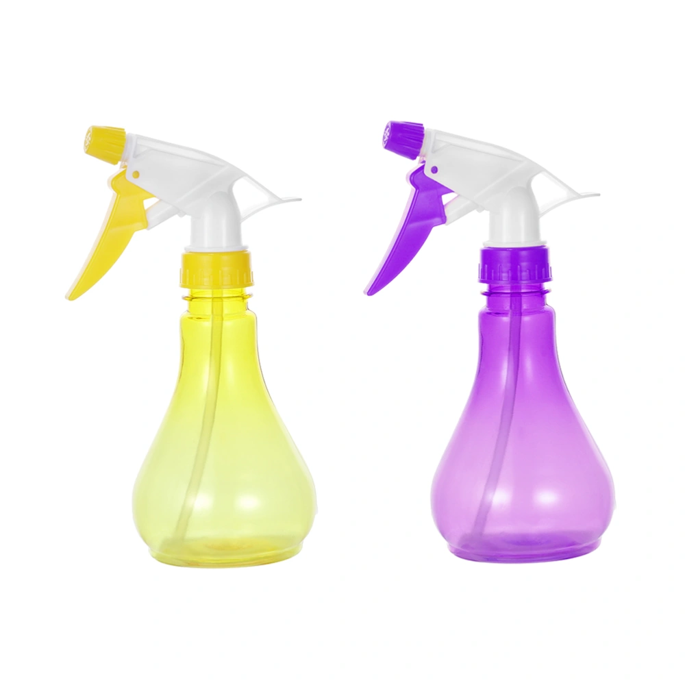 2pcs 250ml Hand Pressure Clear Sprayer Empty Spray Kettle Refillable Sprinkling Kettles Watering Tool (Random Color)