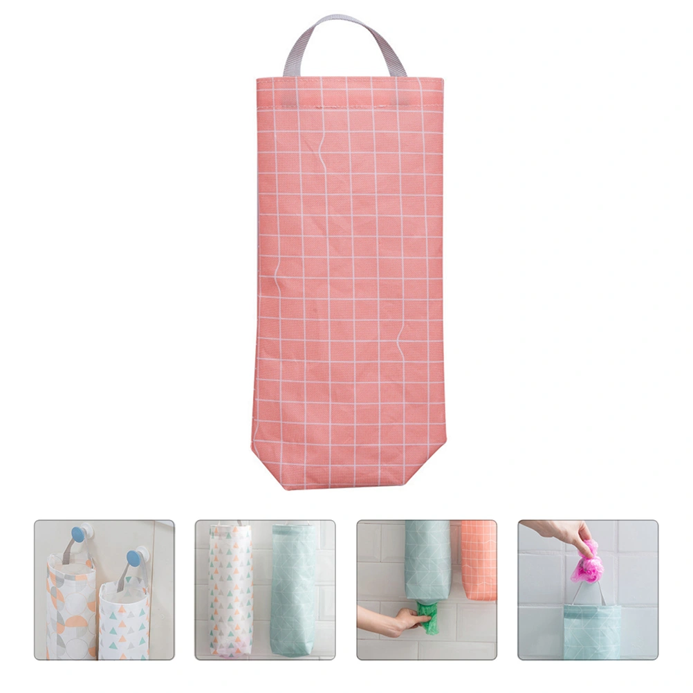 2Pcs Hanging Garbage Bags Oxford Cloth Shopping Storage Pouches (Random Style)