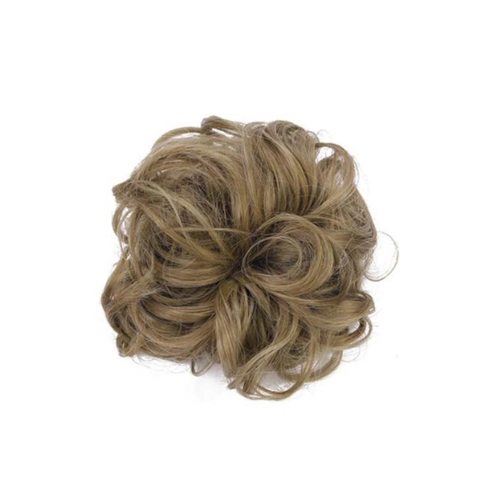 Ladies Fashion Pony Tail Hair Extension Bun Hairpieces Scrunchie Elastic Wave Curly Synthetic Hairpieces (9H19)