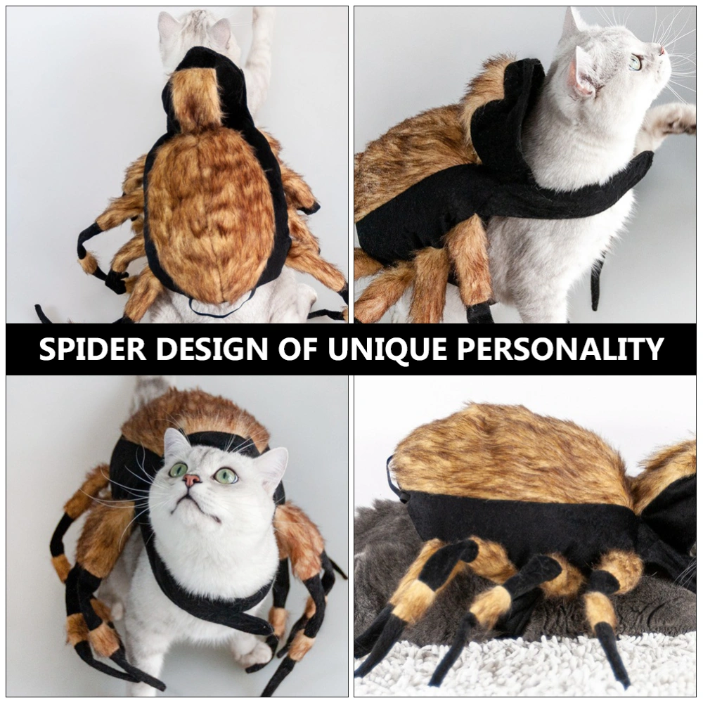 Halloween Pet Costume Spider Cosplay Apparel Dog Cat Spider Costume for Party