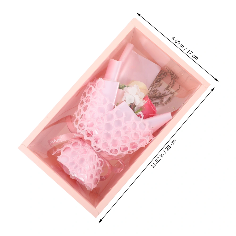 1 Box Soap Rose Flower Box Delicate Valentine's Day Anniversary Rose in Box