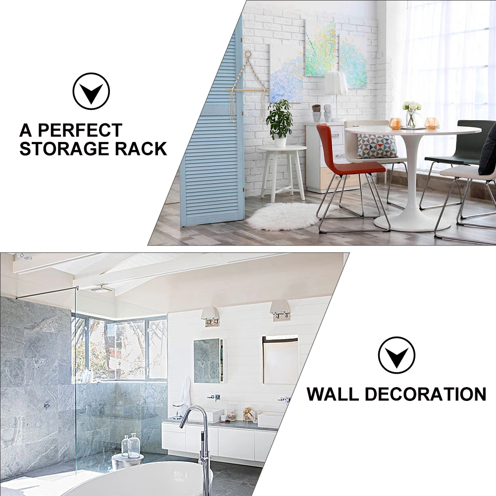 1pc Towel Hanger Wall Shelf Towel Rack Kitchen Bathroom Rack Wall Decoration