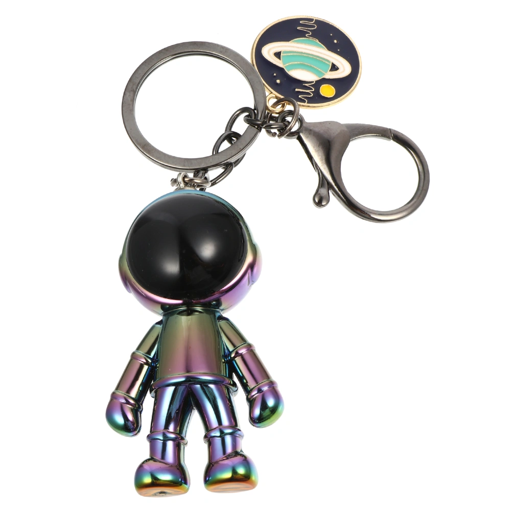 1Pc Lovely Electroplated Key Chain Astronaut Shape Key Ring Bag Pendant