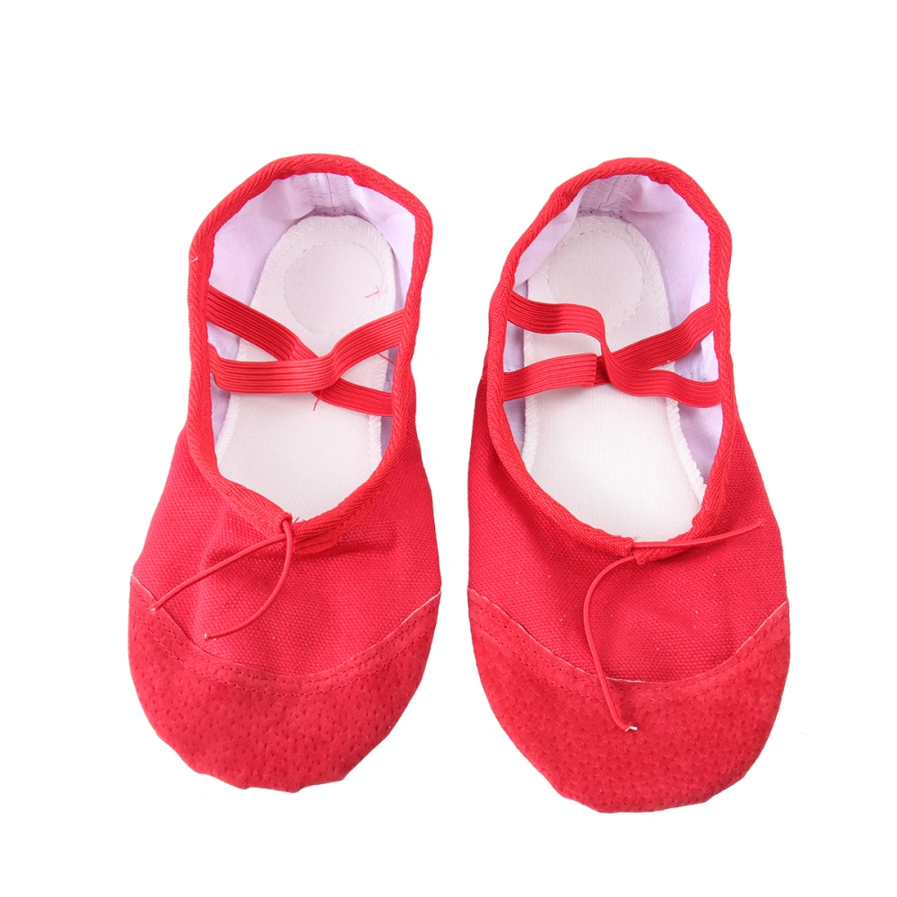 1 Pair of Anti-slip Ballet Shoes Lightweight Yoga Shoes Dancing Shoes Sole Shoes Size 32