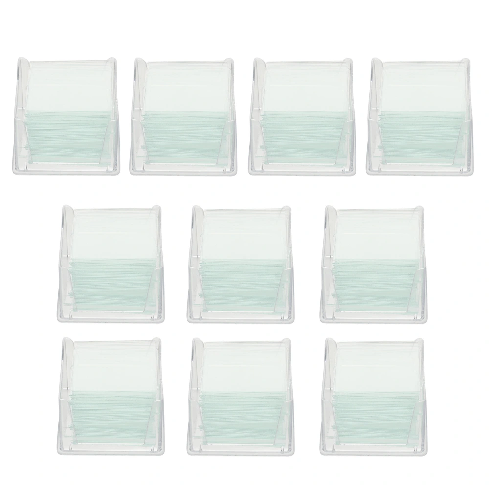 1000 Pcs/10 Boxes Blank Microscope Square Cover Glass for Optical Microscope