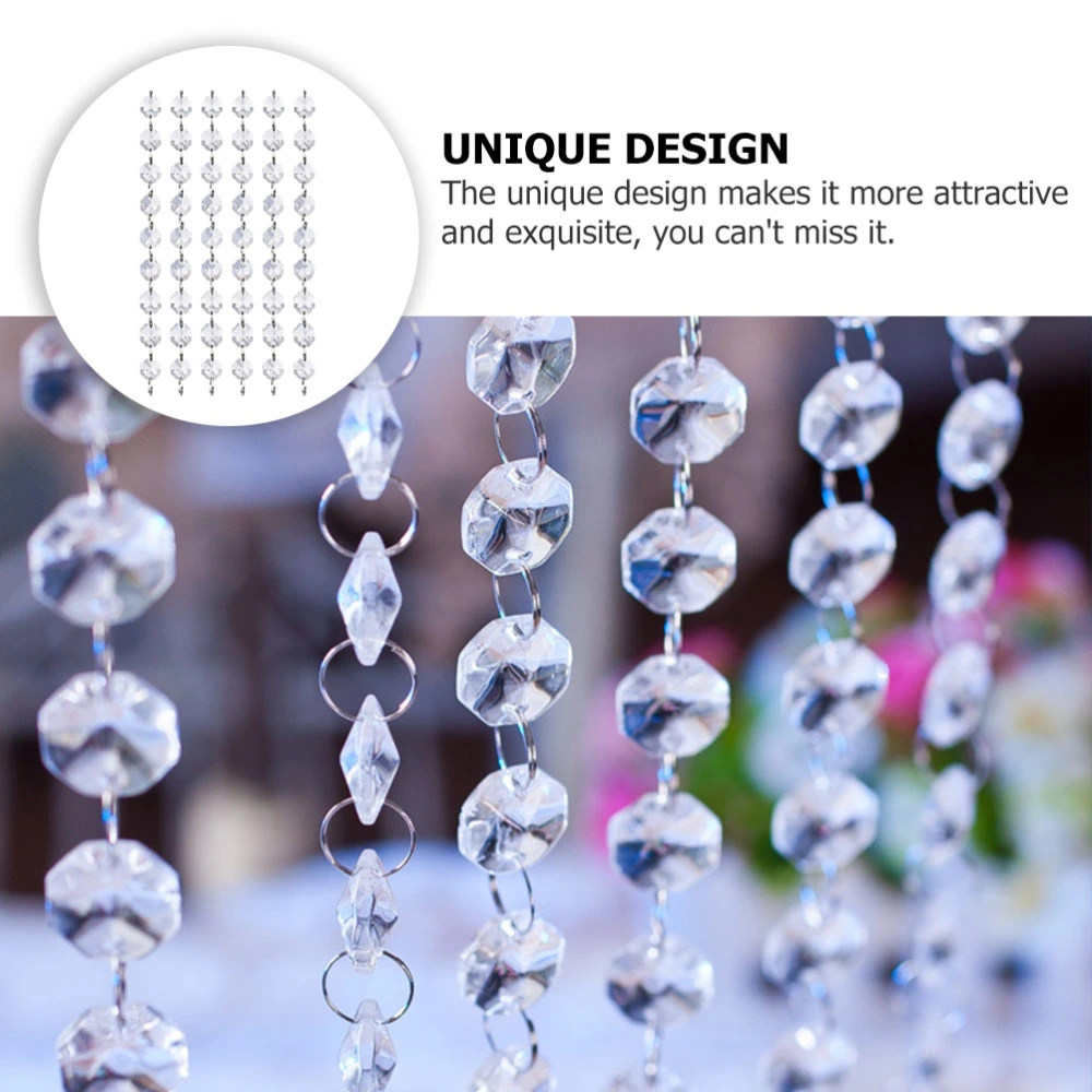 10pcs Crystal Bead String Ornament Hanging Crystal Bead Hanging Adornments