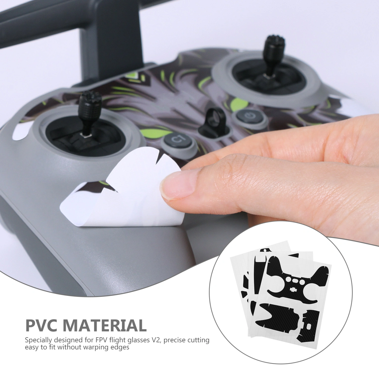 1 Set Pretty FPV Drone Goggles V2 Remote Controller Motion Controller Decal