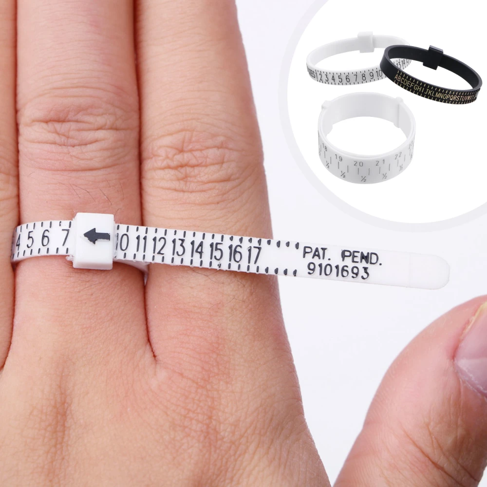 3 Pcs Jewelry Ring Size Measuring Tool Practical Ring Sizer Ring Measurer