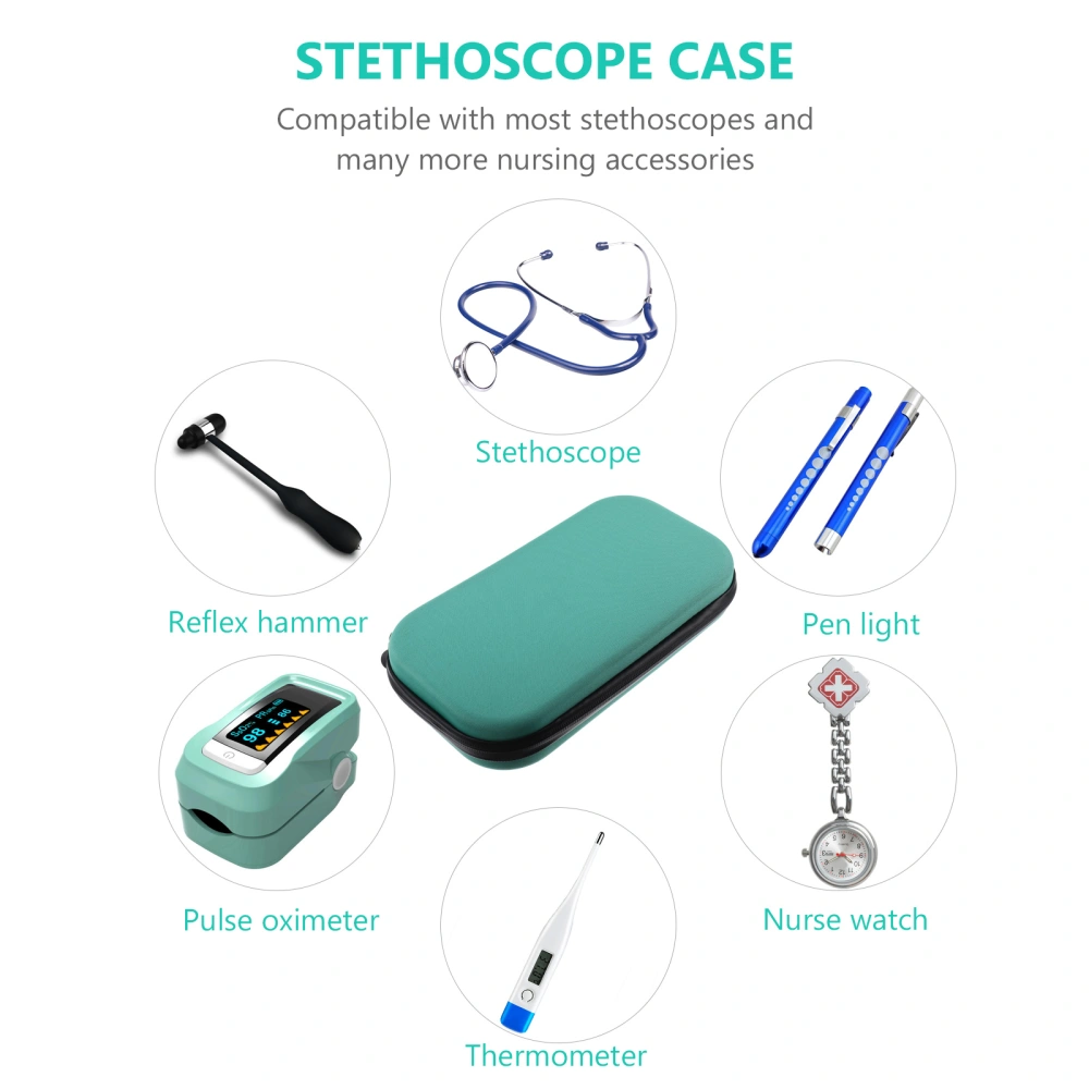 Portable Hard Stethoscope Case Stethoscope Carrying Bag with Mesh Pocket