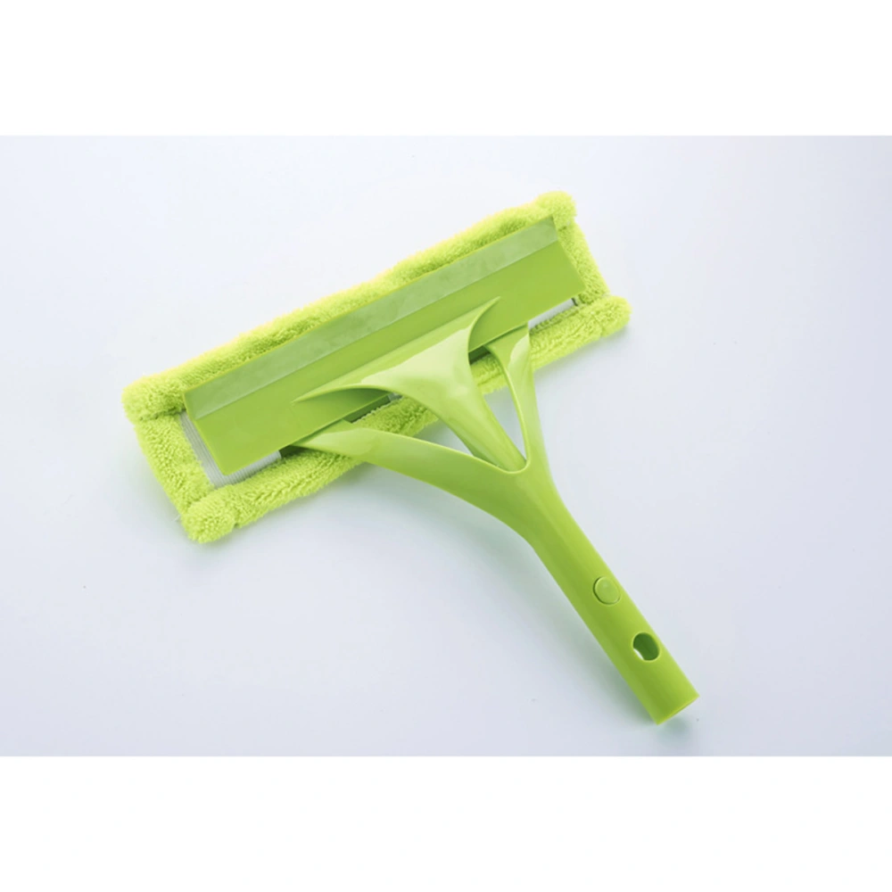 Flexible Window Squeegee Stainless Steel Shower Squeegees Washing Squeegee for Bathroom Mirror Window Glass Cleaning (Green)